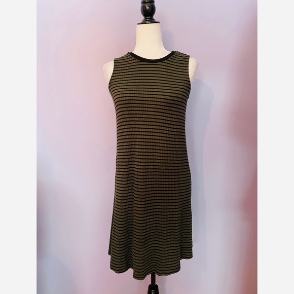 Anthropologie Three Dots striped swing dress - Picture 3 of 5